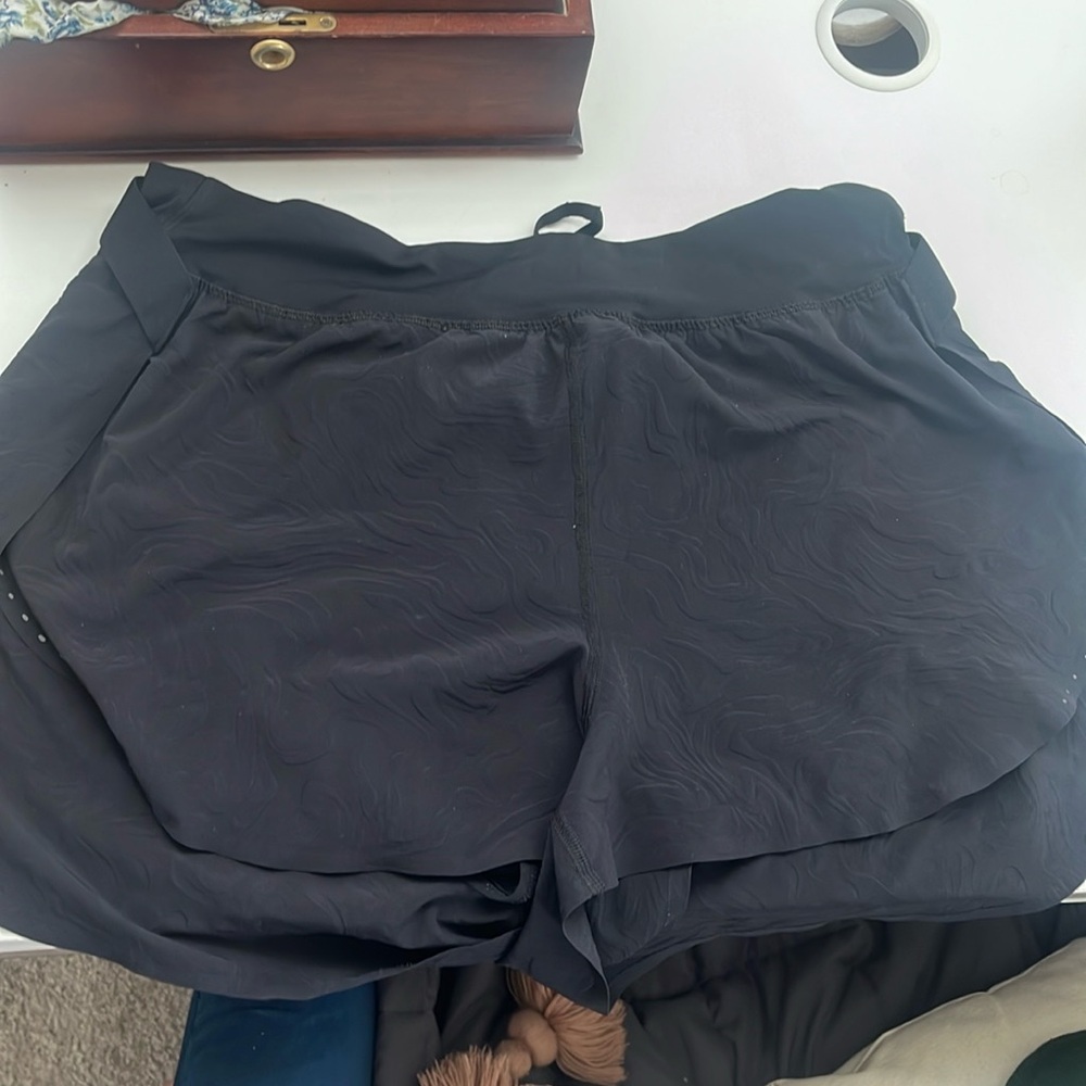 Black Lulu Lemon Running Shorts